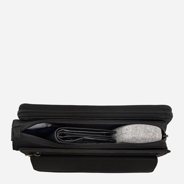 Сумка-клатч чоловіча з натуральної шкіри Paolo Peruzzi T-26-HBL Графітова (5904365073967) - зображення 6