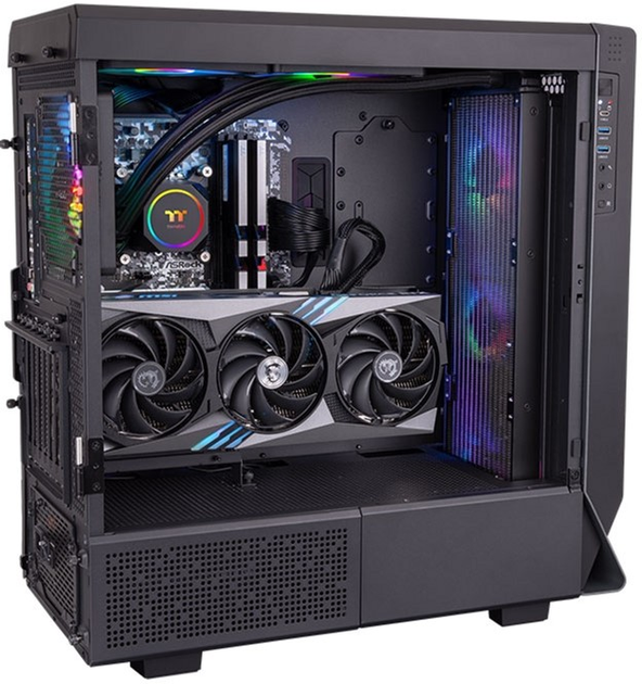 Система рідинного охолодження Thermaltake TH420 ARGB Sync All-In-One Liquid Cooler Black (4713227536868) - зображення 5