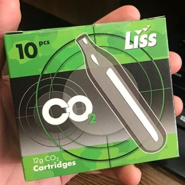 Балони CO2 12g Liss, 10 шт / уп - зображення 2