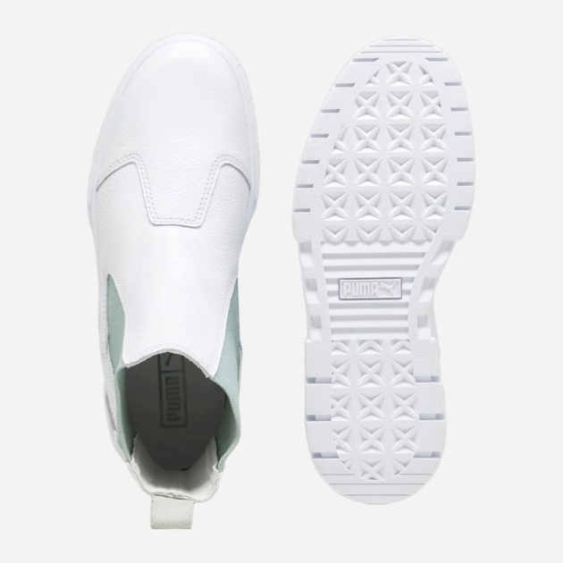 Sztyblety damskie skórzane Puma Mayze Chelsea Luxe Wns 393092-01 40.5 (7UK) 26 cm Białe (4099683092897) - obraz 4