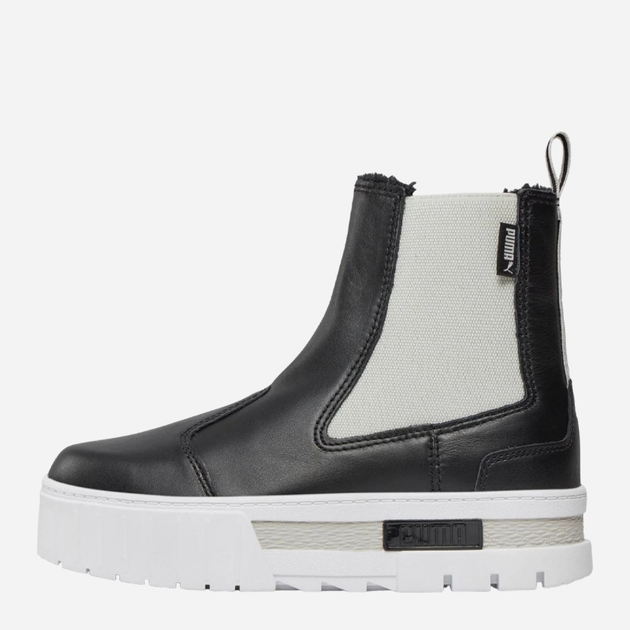 Sztyblety damskie skórzane Puma Mayze Chelsea Winter Wns 393093-02 38 (5UK) 24 cm Czarny/Biały (4099683091494) - obraz 3