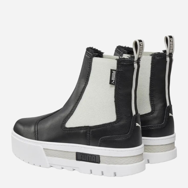 Sztyblety damskie skórzane Puma Mayze Chelsea Winter Wns 393093-02 38 (5UK) 24 cm Czarny/Biały (4099683091494) - obraz 4