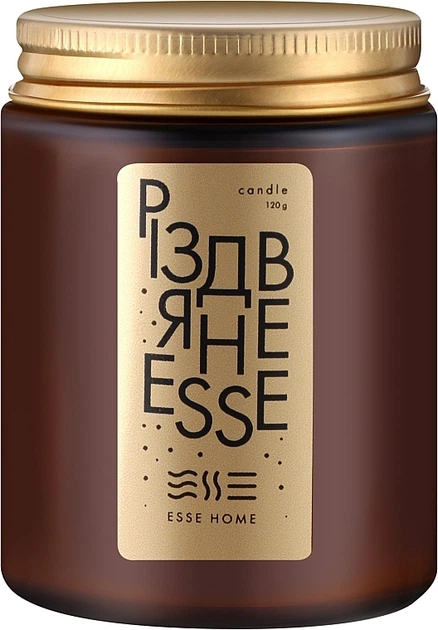 Парфумована свічка Різдвяне Esse "Мандариново-трав'яний чай" - Esse Christmas Esse 120g (1288661-149120) - Фото 1 Парфумована свічка Різдвяне Esse "Мандариново-трав'яний чай" - Esse Christmas Esse 120g (1288661-149120) - изображение 1