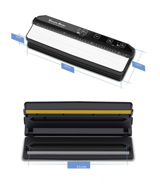 Вакууматор VACUUM SEALER AP-13 (два двигателя) + переходник для контейнеров + резак + гофрированные пакеты 15 шт.(20х25см) - изображение 10
