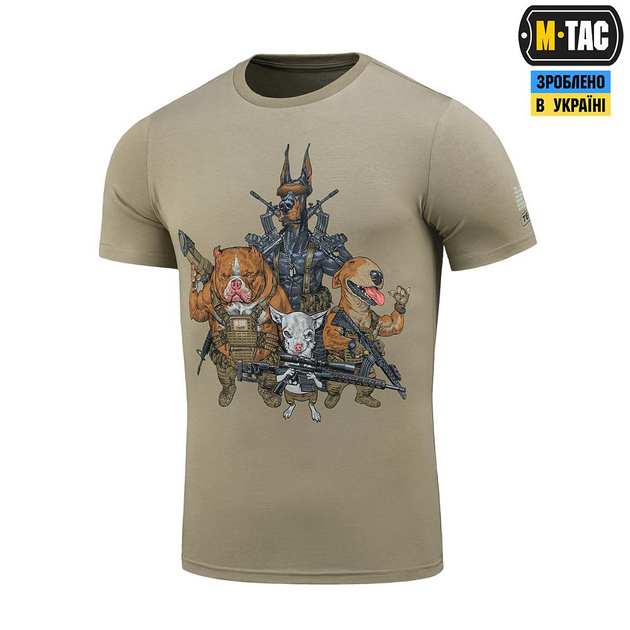 Тактична футболка M-Tac Rex team Tan хакі XL - зображення 1