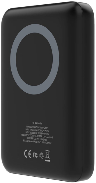 УМБ GoGEN Magsafe 10000 mAh Black (GOG-PBMS100001B) - зображення 6