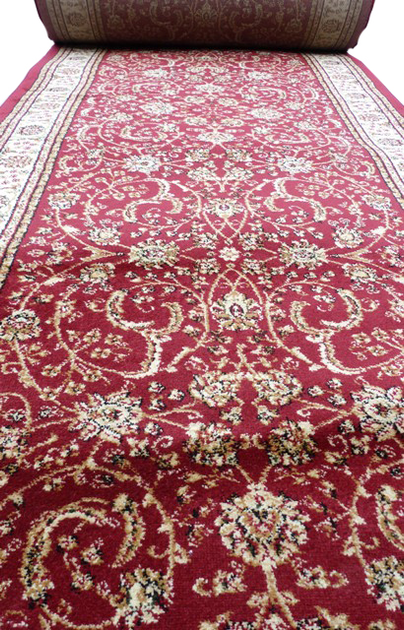 Ковровая дорожка Luxor шириной 0.8 м. красный red 6617A (цена за 1 пог ...