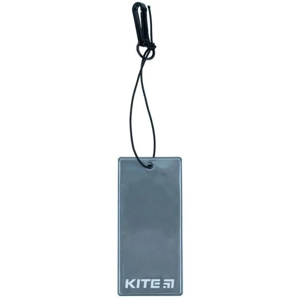 Підвіска м'яка світловідбиваюча, прямокутна, темно-сіра Kite K23-109-1 - зображення 2