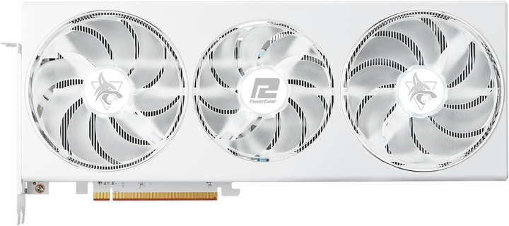 Karta graficzna Powercolor PCI-Ex Radeon RX 7800 XT Hellhound Spectral White 16GB GDDR6 (256bit) (2520/19500) (HDMI, 3 x DisplayPort) (RX7800XT 16G-L/OC/WHITE) - obraz 1