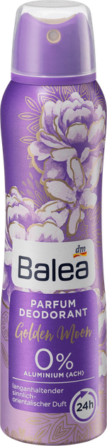 Парфум-Дезодорант жіночий Balea Golden Moon 0% Aluminium 150мл - Фото 1 Парфум-Дезодорант жіночий Balea Golden Moon 0% Aluminium 150мл - зображення 1