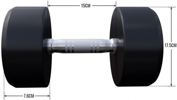 Hantla Gorilla Sports stała profesjonalna 17.5 kg (4260200842657) - obraz 3