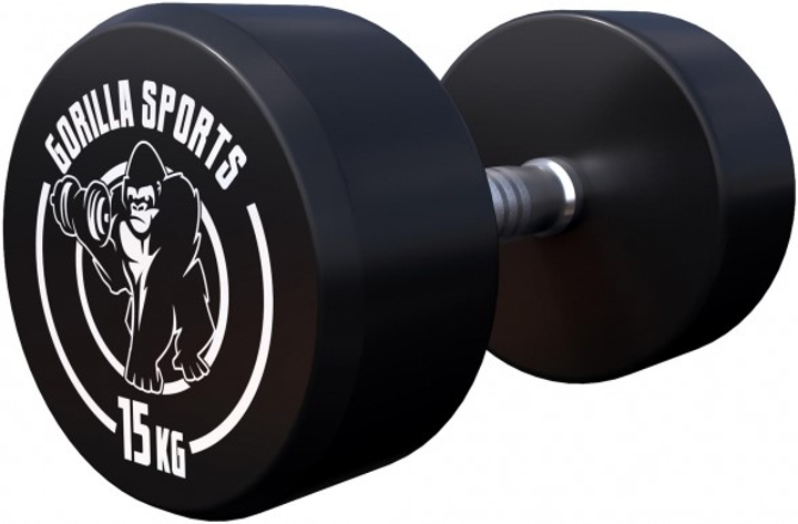 Hantla Gorilla Sports stała profesjonalna 15 kg (4260200842640) - obraz 1