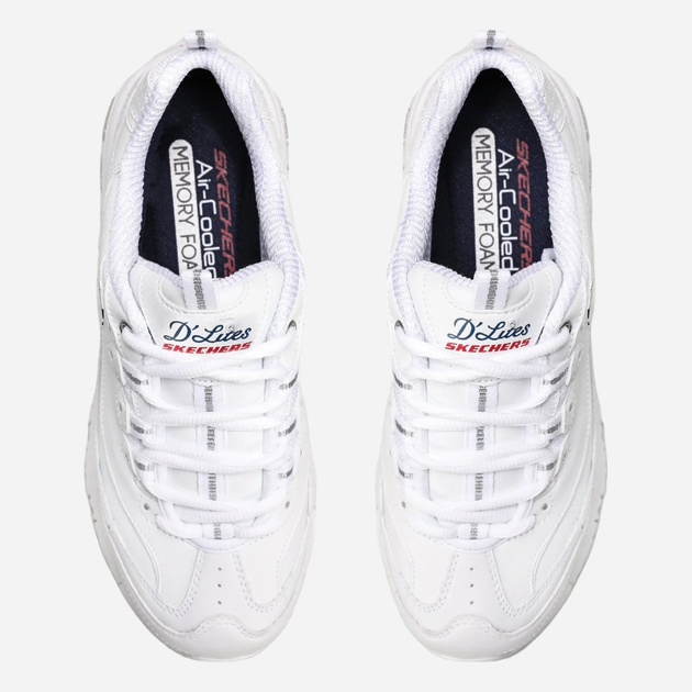 Buty sportowe damskie Skechers D'Lites - Fresh Start 11931-WNVR 41 (11US) 28 cm Białe (191665677994) - obraz 6