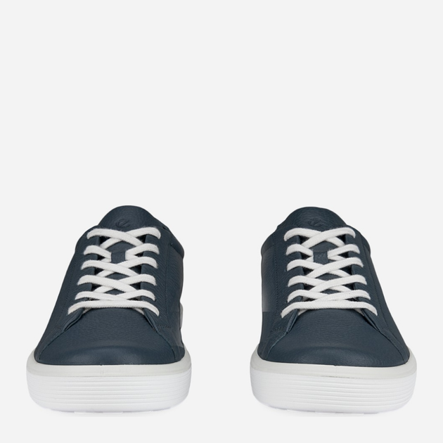 Sneakersy męskie skórzane ECCO Soft 60 M Pavement 58240401159 44 Granatowe (194891621830) - obraz 4