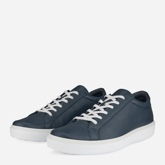 Sneakersy męskie skórzane ECCO Soft 60 M Pavement 58240401159 47 Granatowe (194891621861) - obraz 3