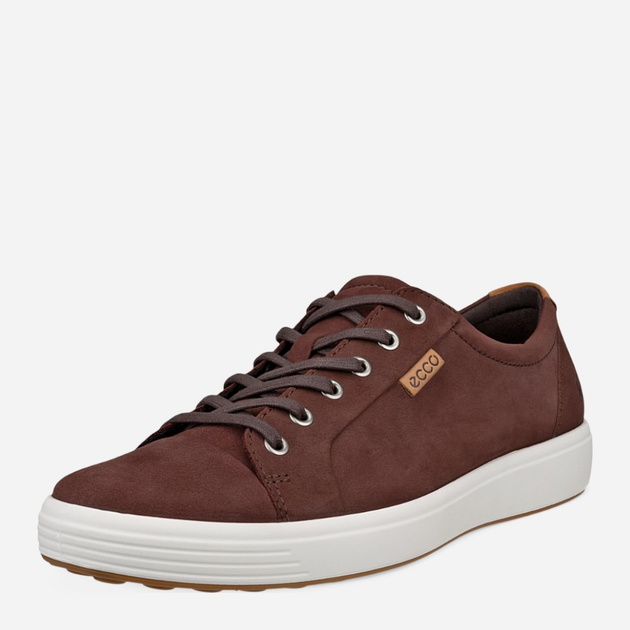 Sneakersy męskie do kostki ECCO Soft 7 M 43000402474 47 Brązowe (194891586108) - obraz 3