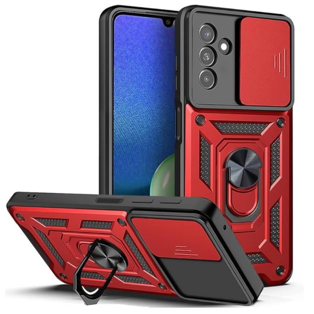 Чохол-накладка Ricco Camera Sliding для Samsung Galaxy M55 red - Фото 1 Чохол-накладка Ricco Camera Sliding для Samsung Galaxy M55 red - зображення 1