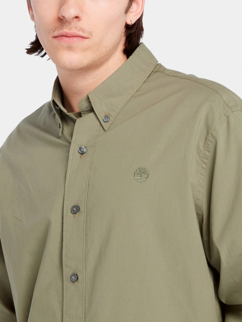 Сорочка бавовняна чоловіча Timberland TB0A6GRH XL Хакі (196247872996) - зображення 3