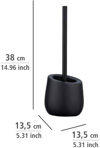Szczotka do WC Wenko Badi czarna (4008838250693) - obraz 4