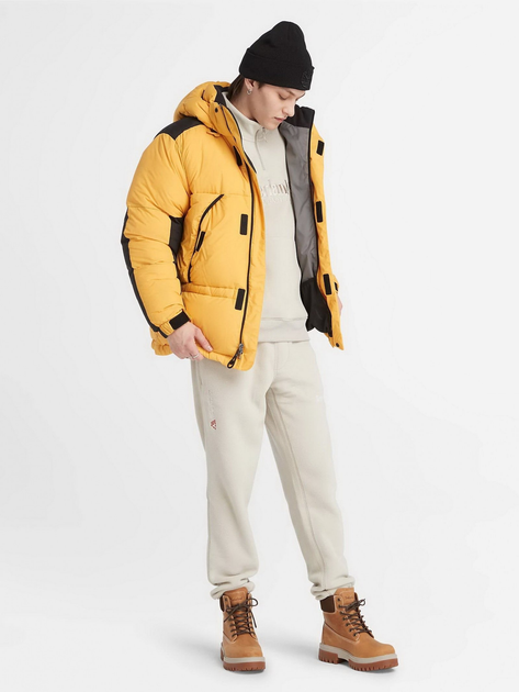Bluza męska nierozpinana streetwear długa Timberland TB0A6NQW L Beżowa (772259959339) - obraz 3