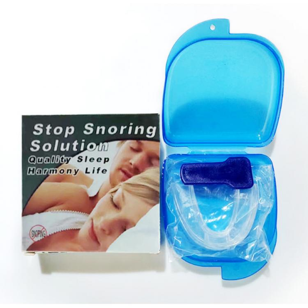 Капа силіконова від хропіння, Stop Snoring Solution, капа в упаковці, прозора, 1 шт - зображення 1
