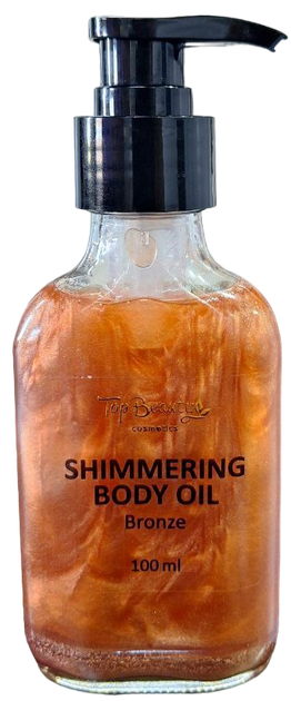 Мерцающее масло для тела Top Beauty Shimmering Body Oil Bronze, 100 мл - Фото 1 Мерцающее масло для тела Top Beauty Shimmering Body Oil Bronze, 100 мл - изображение 1