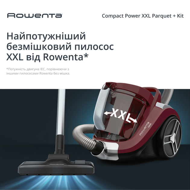 Пилосос без мішка ROWENTA Compact Power XXL Animal + Kit RO4B63EA - зображення 2