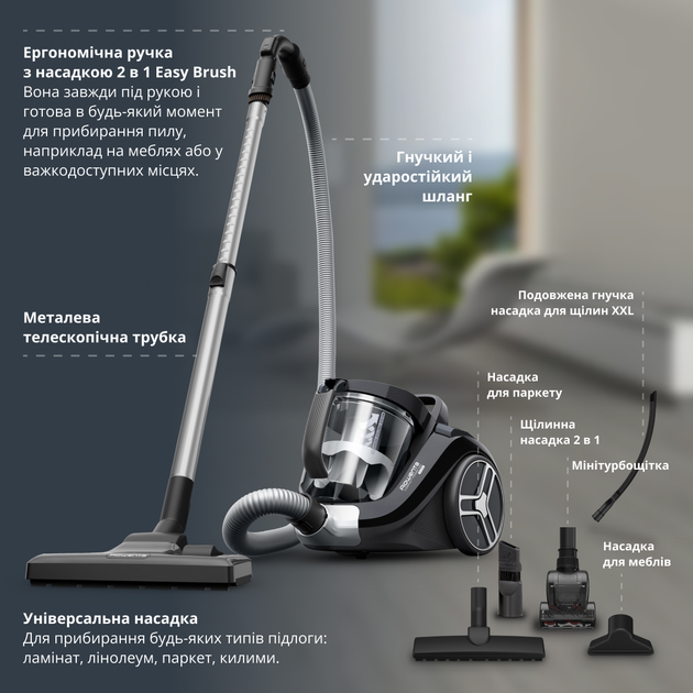 Пилосос без мішка Rowenta Compact Power XXL RO4B75EA - зображення 7