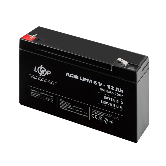 Аккумулятор AGM LogicPower LPM 6-12 AH - изображение 3