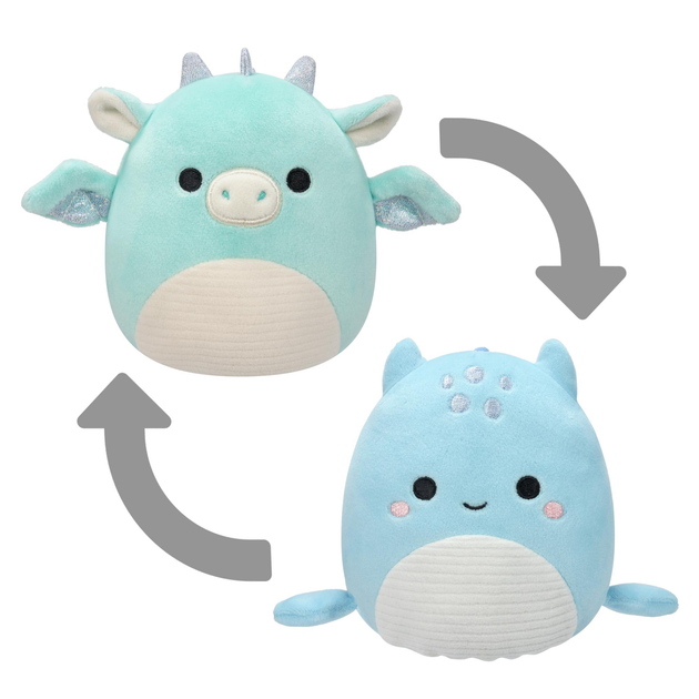 Maskotka Kellytoys Squishmallows P18 Plush Flip A Mallows Miles and Lune 13 cm (0196566410909) - obraz 1