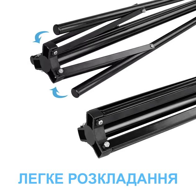 Трипод / Студійний фото штатив для кільцевих світлодіодних селфі ламп Andoer TR-210, 210 см - зображення 4
