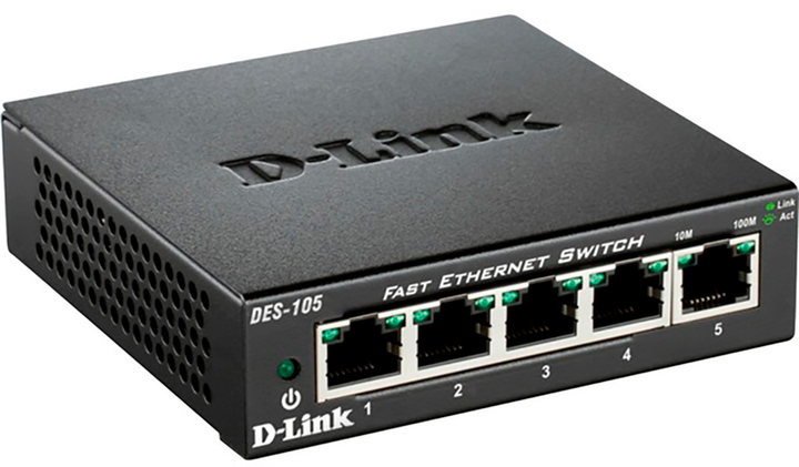 Комутатор D-Link DES-105 (790069368189) - зображення 1