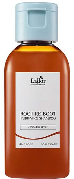 Акція на Шампунь від випадіння волосся La'dor Root Re-Boot Purifying Shampoo Ginger&Apple для чутливої шкіри голови 50 мл від Rozetka