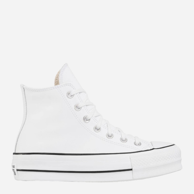 Жіночі кеди високі Converse Platform Hi Leather 561676C 37 (6.5US) 23.5 см Білі (888755795842) - зображення 1