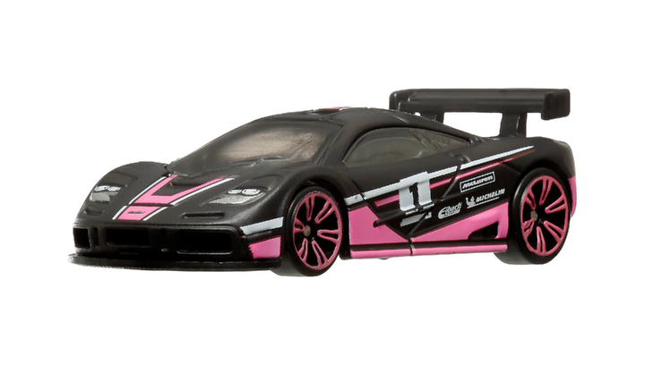 Тематическая Машинка Hot Wheels McLaren F1 GTR Neon Speeders 1:64