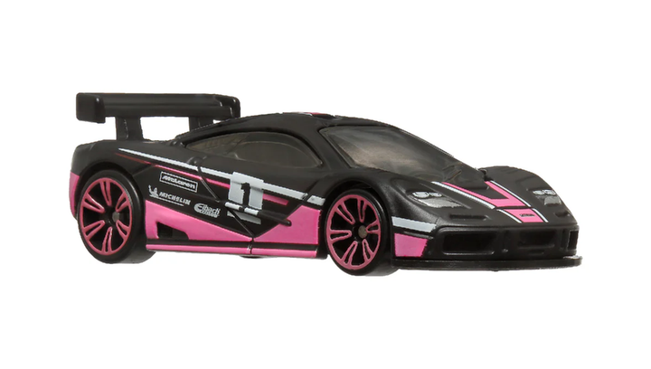 Тематическая Машинка Hot Wheels McLaren F1 GTR Neon Speeders 1:64