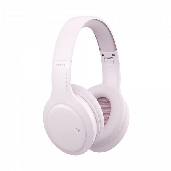 Наушники накладные розовые беспроводные HAVIT HV-H633BT Pink - изображение 2