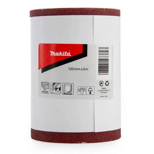 Рулон шлифовальной бумаги Makita P-38130 (120х5000 мм, К100) наждачная шлифбумага (30623) - Фото 2 Рулон шлифовальной бумаги Makita P-38130 (120х5000 мм, К100) наждачная шлифбумага (30623) - изображение 2