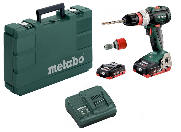 Аккумуляторная дрель-шуруповерт Metabo BS 18 LT BL Q, 18 В, 2 ...