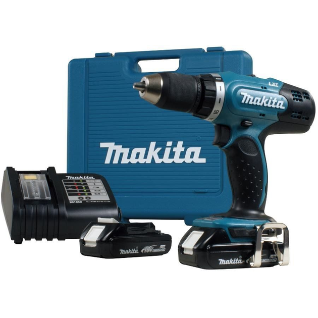 Аккумуляторная дрель-шуруповерт Makita DDF453SYE LXT (18В, 42Нм, 13 мм ...
