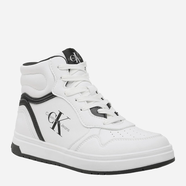 Buty sportowe chłopięce za kostkę Calvin Klein SNEAKER V3X9-80730-1355100 36 Białe (8052578356685) - obraz 2