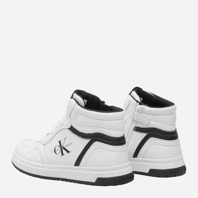 Sneakersy chłopięce za kostkę Calvin Klein SNEAKER V3X9-80730-1355100 40 Białe (8052578356722) - obraz 4