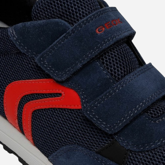 Buty sportowe chłopięce na rzepy Geox J159EA01422-C0735 37 Granatowe z czerwonym (8050036056481) - obraz 4