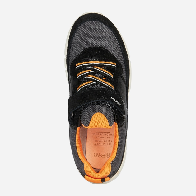 Buty sportowe chłopięce na rzepy Geox J359BB0FU22 36 Czarne (8056206091146) - obraz 5