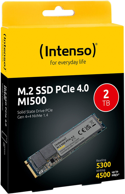 Dysk SSD Intenso MI500 2TB M.2 NVMe PCI Express 4.0 x4 3D NAND TLC (3836470) - obraz 3