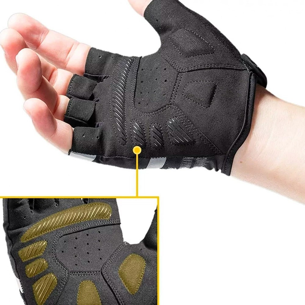 Rękawiczki rowerowe Rockbros S247 XXL Czarne (7016802869519) - obraz 3