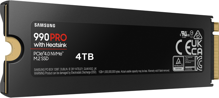 SSD диск Samsung 990 Pro Heatsink 4TB M.2 NVMe PCIe 4.0 V-NAND TLC (MZ-V9P4T0CW) - зображення 5