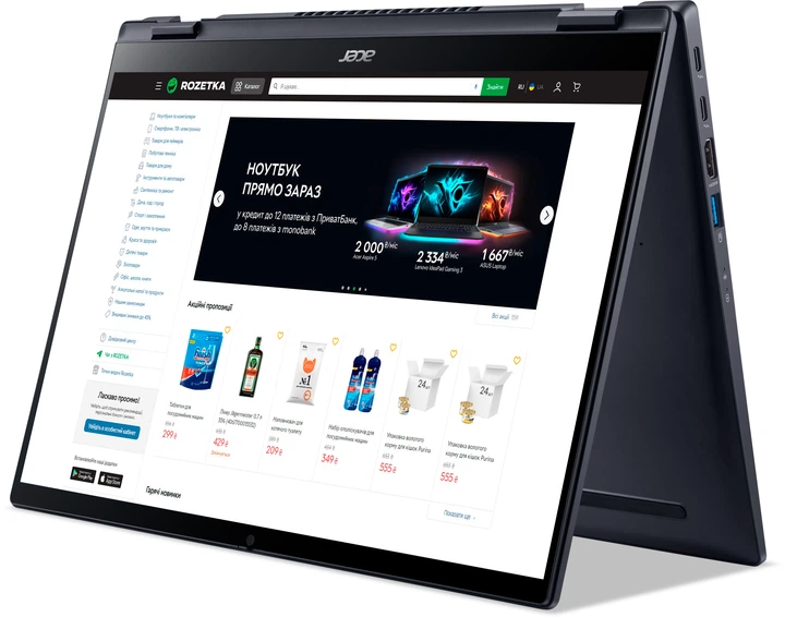 Ноутбук Acer TravelMate Spin P6 TMP614RN-52-50SU (NX.VTPEU.005