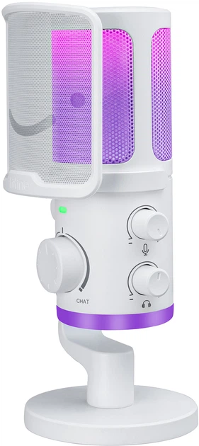 Mikrofon pojemnościowy Fifine AM6W USB White (4820216974614) - obraz 4