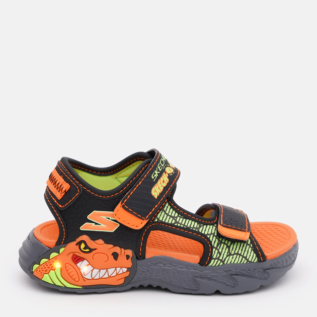 Детские спортивные сандалии для мальчика Skechers 400614L BKOR 27.5 ...